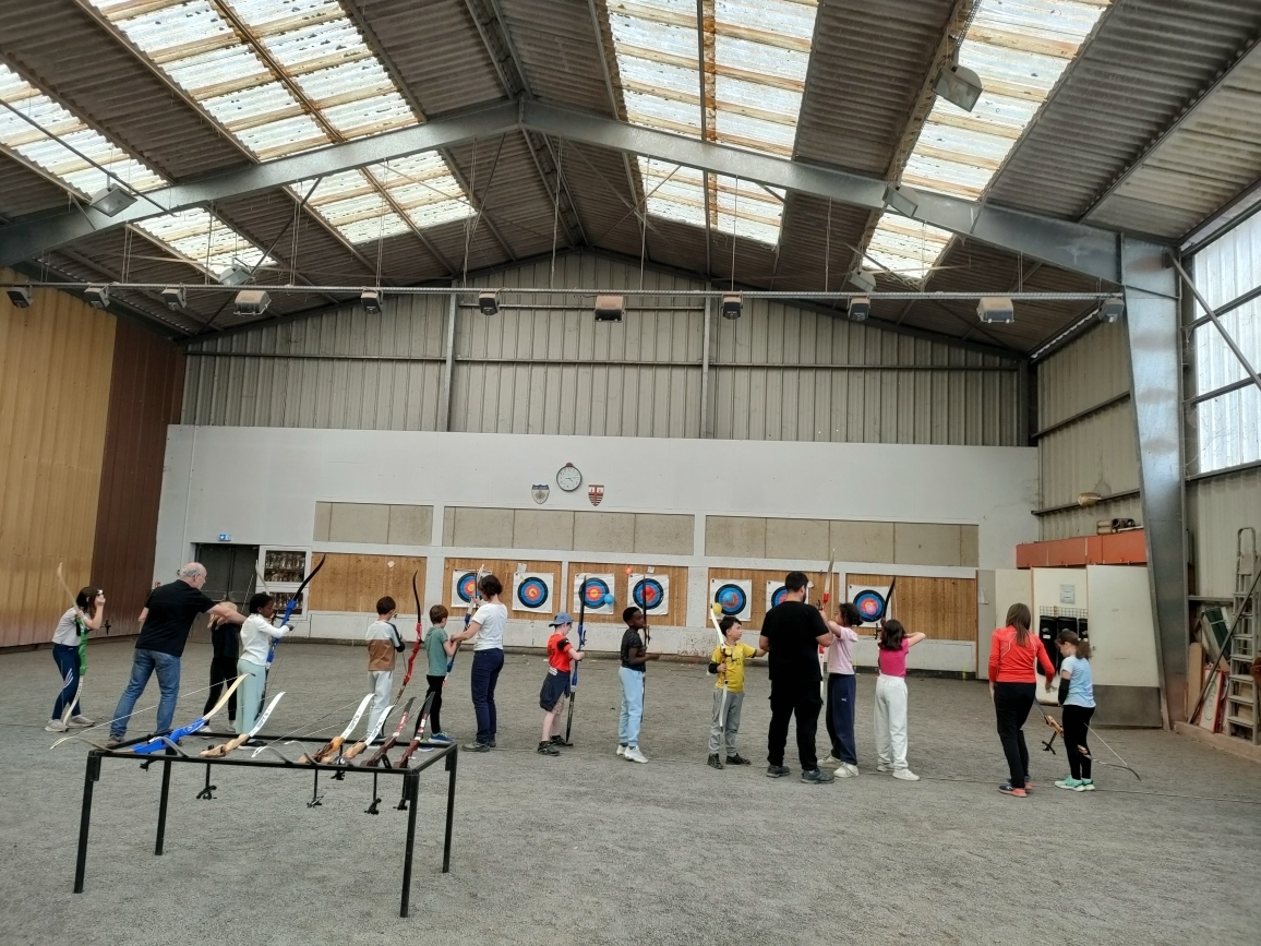 Animation tir à l'arc pour les jeunes de St Jacques avec l'OJS