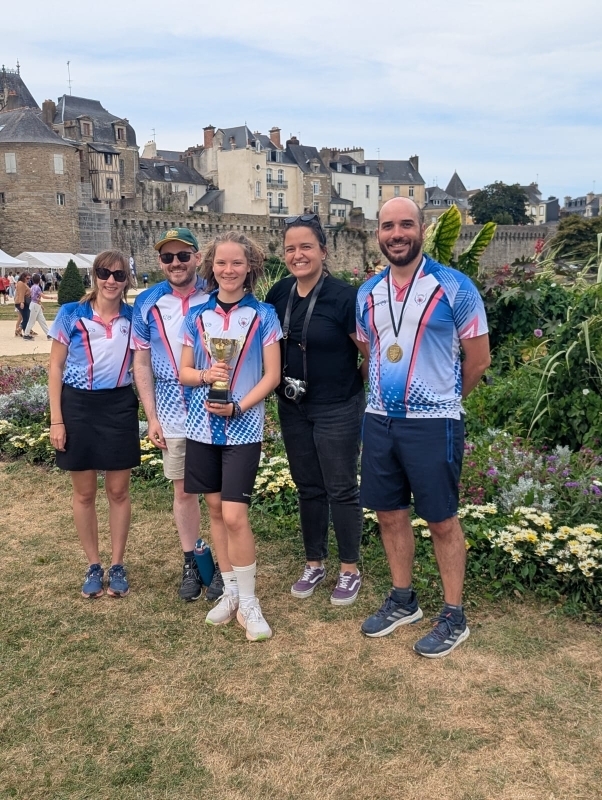 Eh bien non, ce n'était pas fini ... !!! 4 archers ont voulu en découdre au championnat de Bretagne de Run archery 🤭