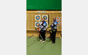 Premier concours Salle ... premières places de nos deux archers !