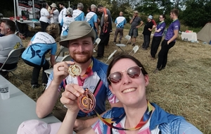 Premier week-end de juin, 7 archers engagés, 7 podiums dont 2 champions départementaux en 3D 💪