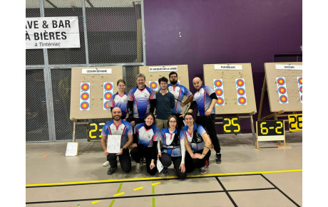 Championnat départemental Salle par équipe, concours spécial jeunes : que de bons moments pour nos archers compétiteurs !